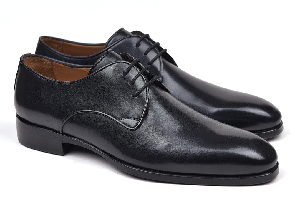 Cobbler India Men's Black Leather Derby Shoes