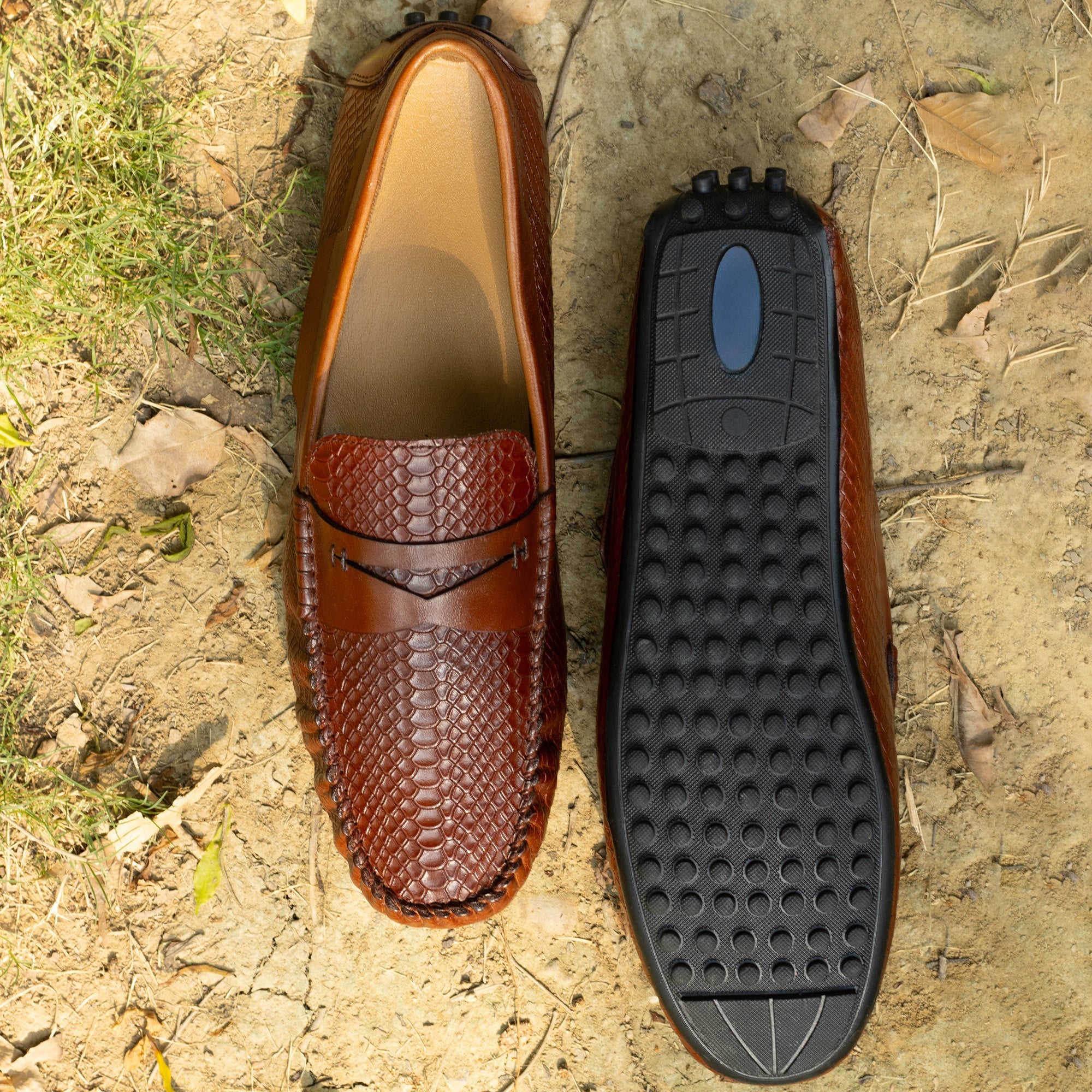 Cobbler India Premium Brown Loafers for Men – Slip-On | Handcrafted & Durable