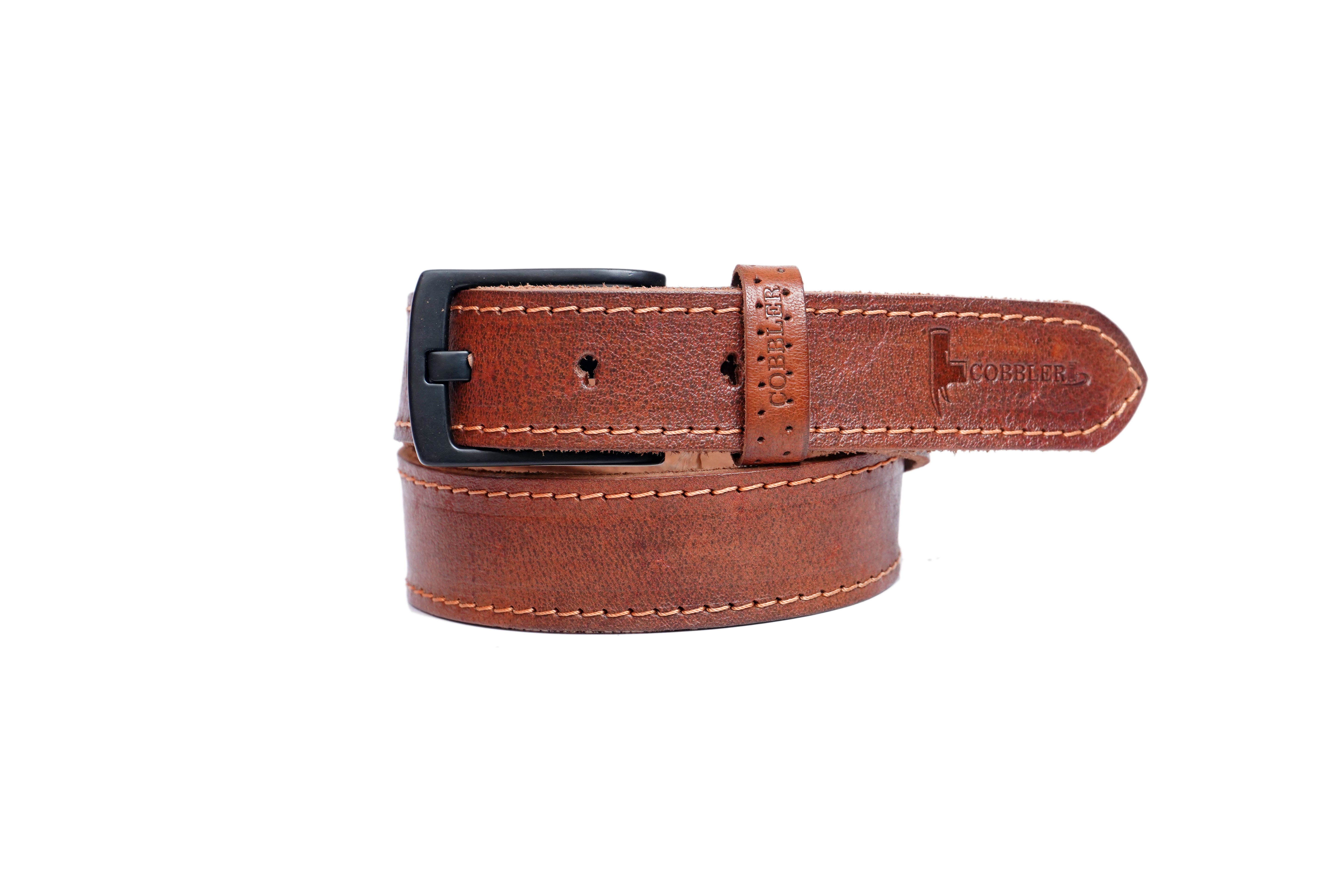 Cobbler India Classic Leather Belt for Men – Elegant & Durable