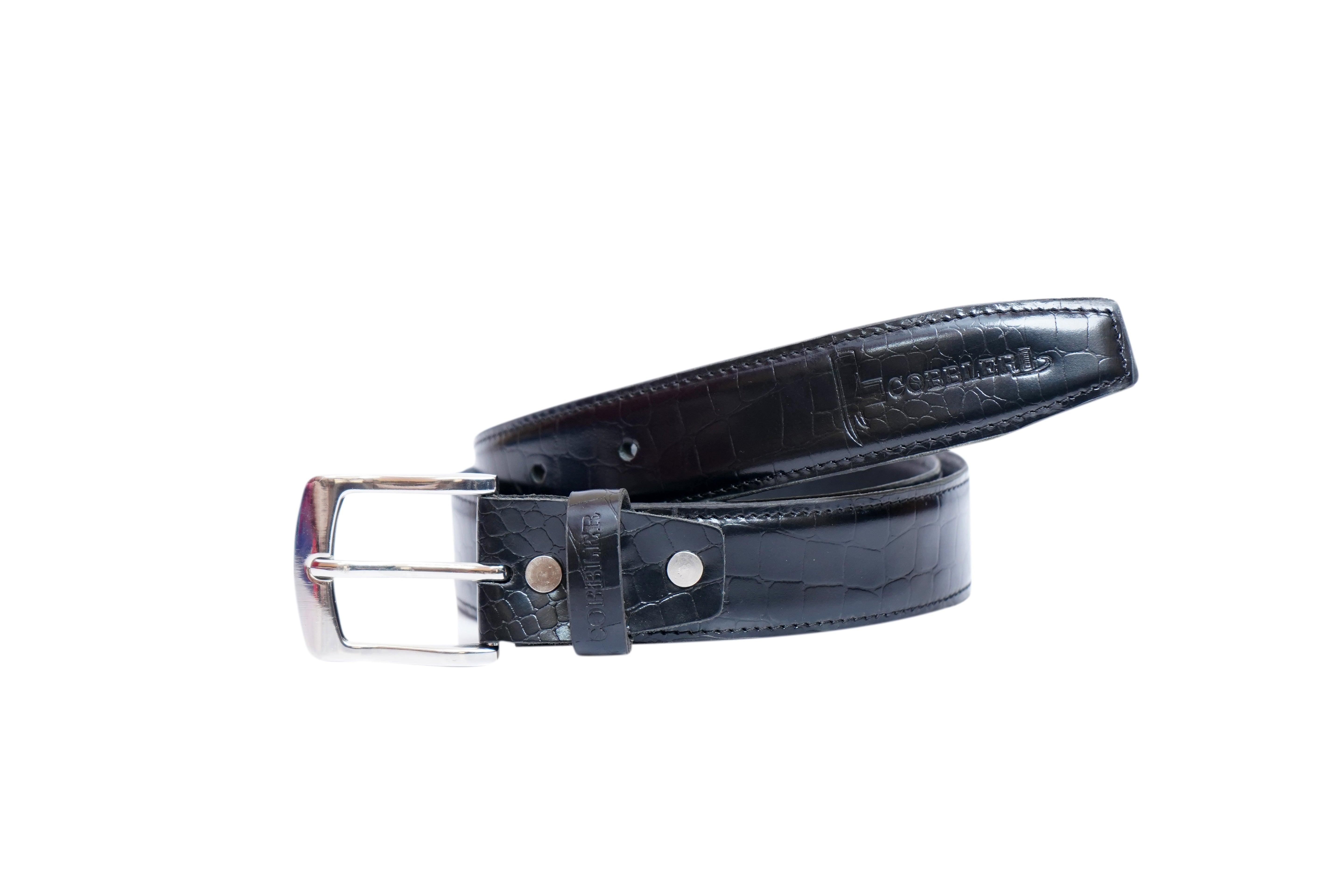 Cobbler India Men’s Sleek Leather Belt – Stylish, Durable & Adjustable