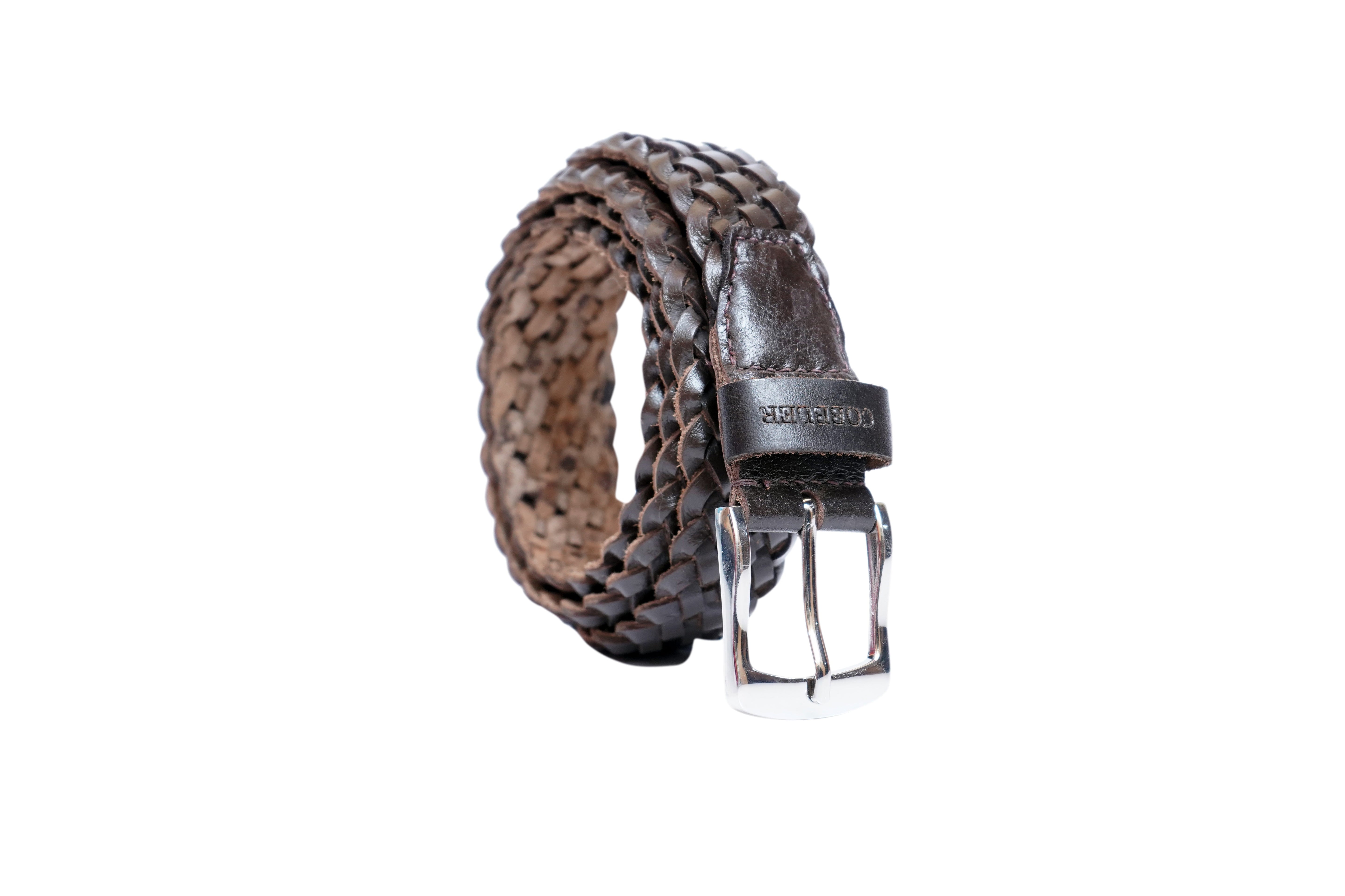 Cobbler India Men’s Leather Belts - Genuine Leather, Adjustable Fit