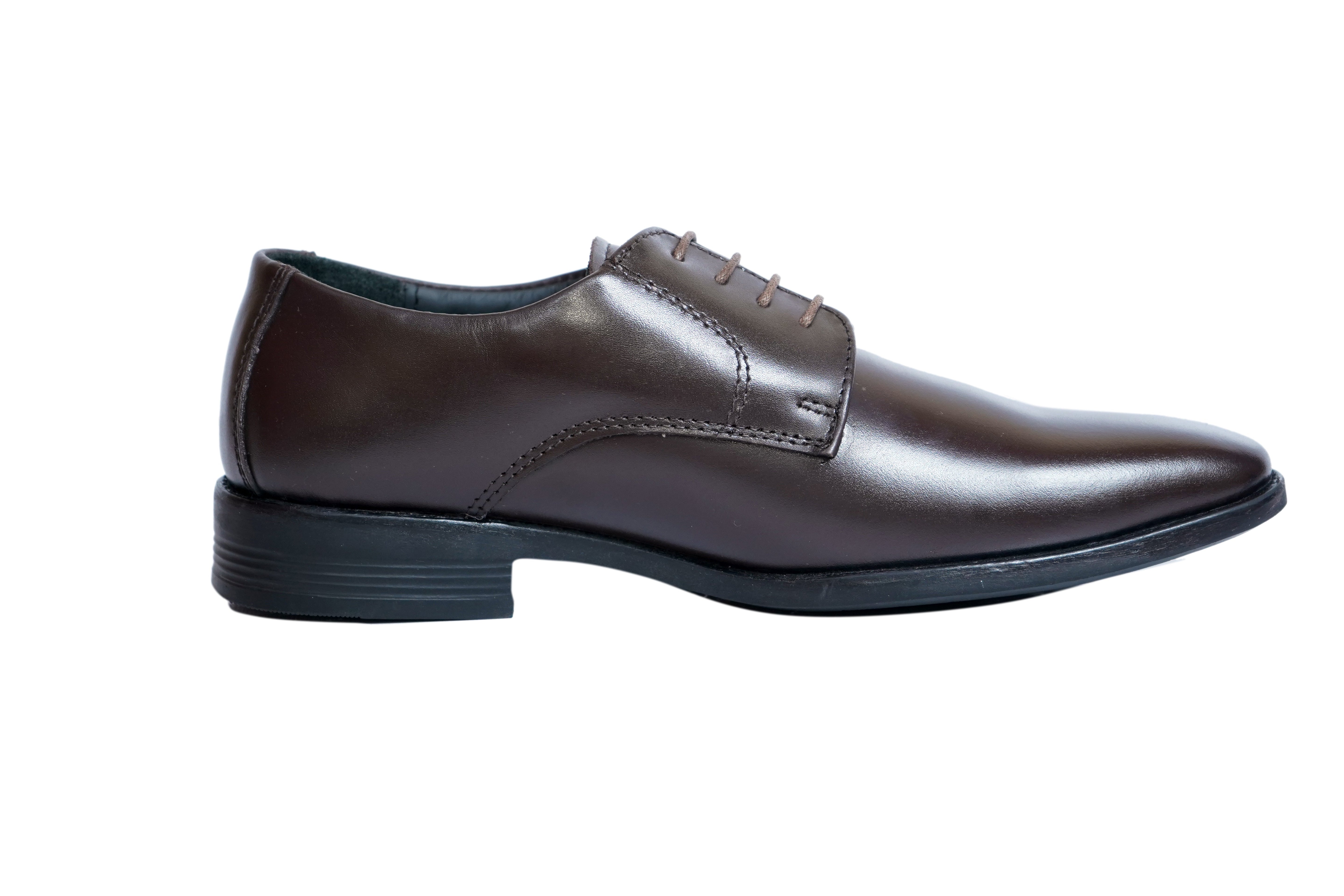 Cobbler India Men's Brown Leather Derbies – Premium Formal & Business Footwear