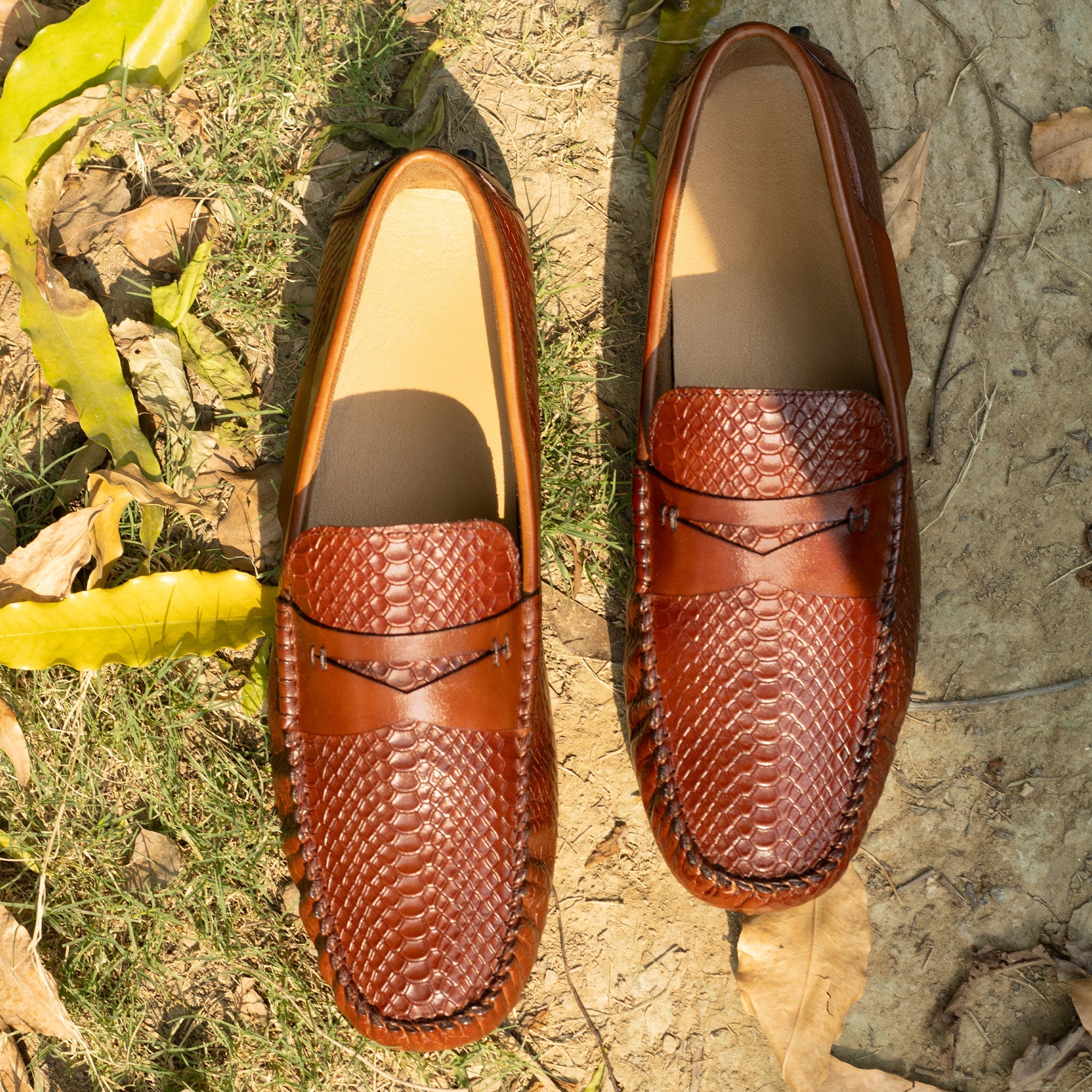 Cobbler India Premium Brown Loafers for Men – Slip-On | Handcrafted & Durable