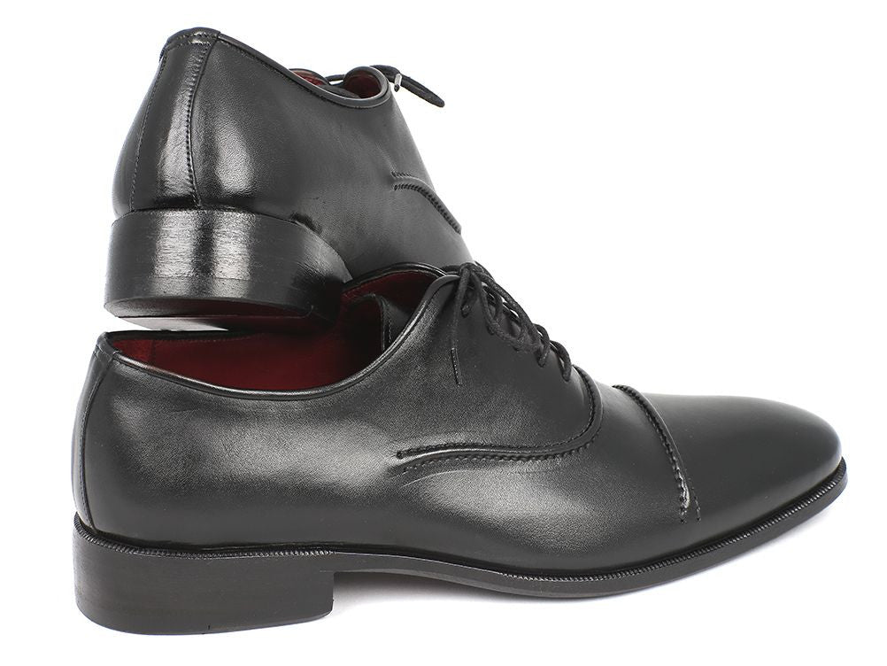 Cobbler India Men's Cap Toe Oxfords Black