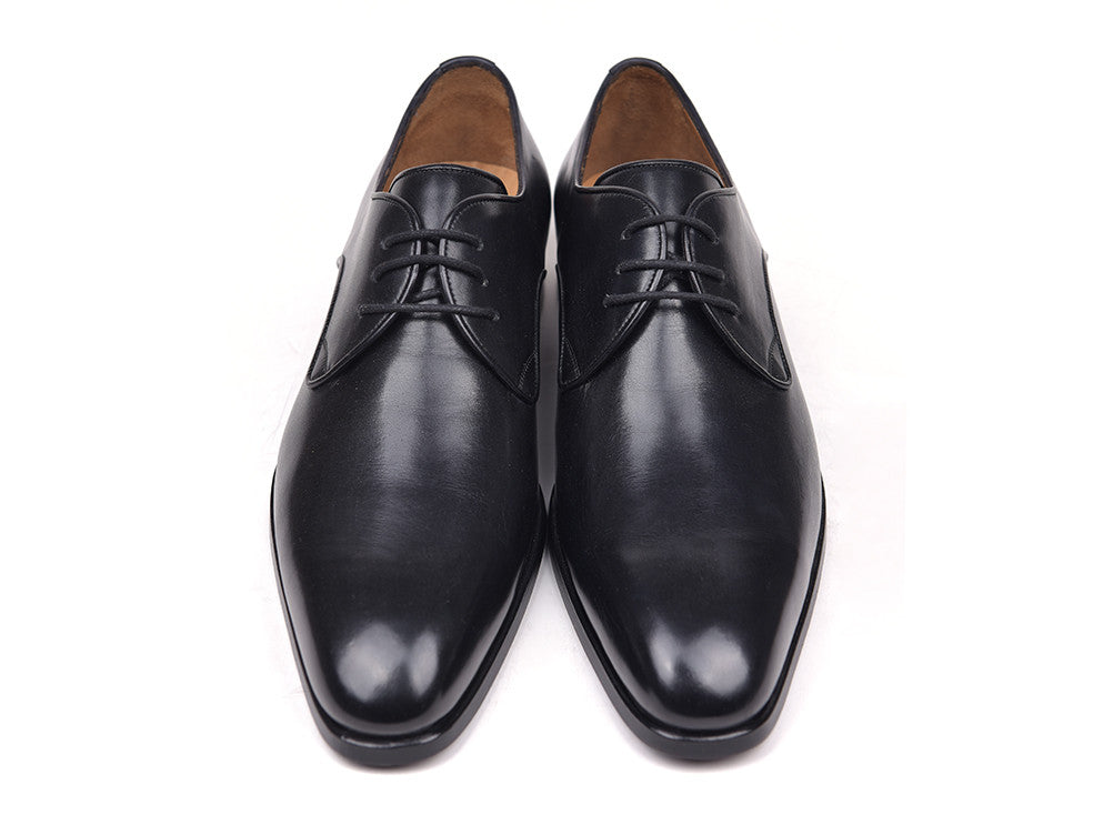 Cobbler India Men's Black Leather Derby Shoes