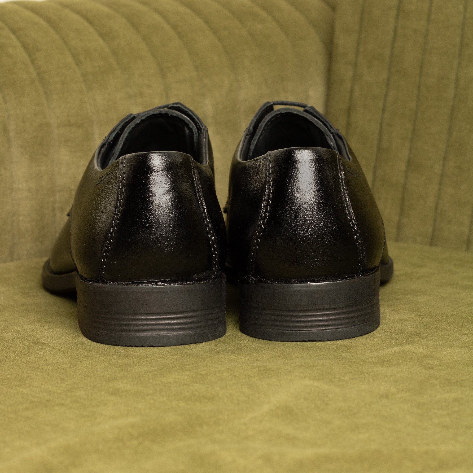 Cobbler India Men’s Black Leather Derby Shoes – Classic, Stylish & Comfortable