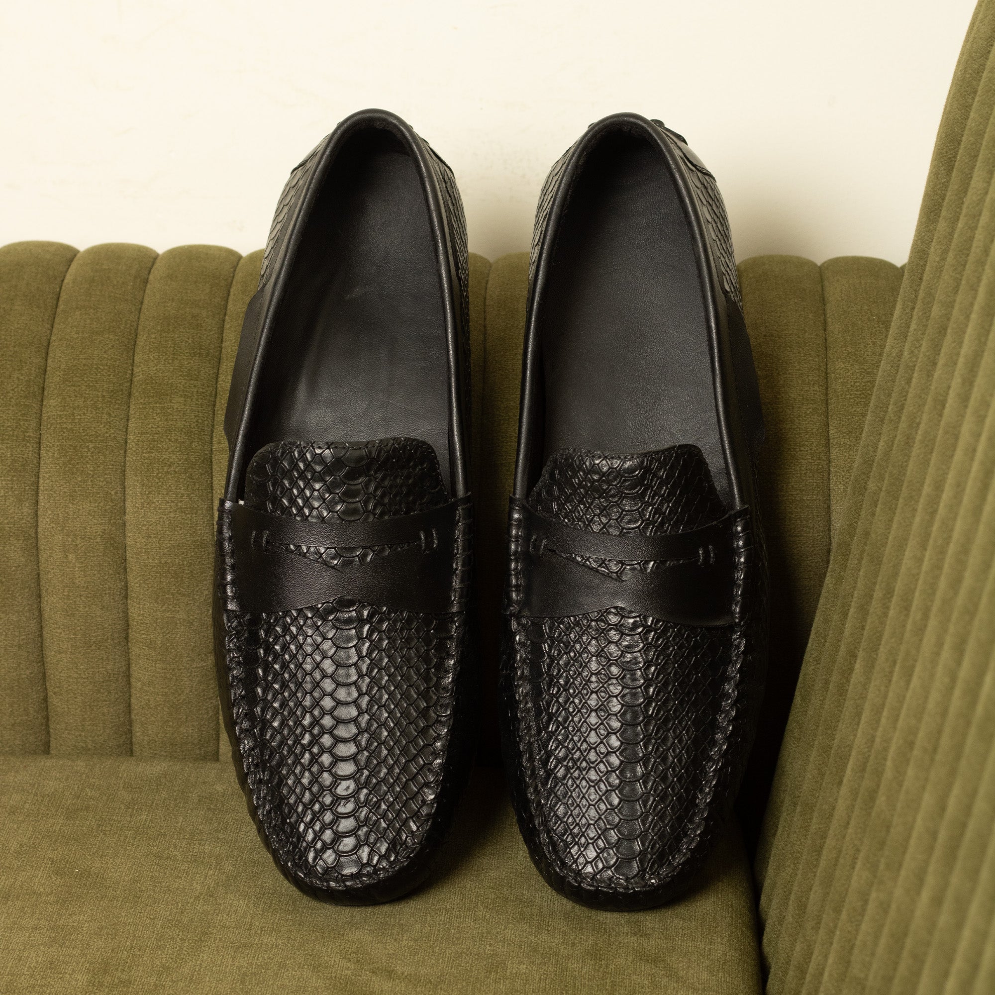 Cobbler India Premium Men's Leather Loafers | Formal Slip-On Shoes