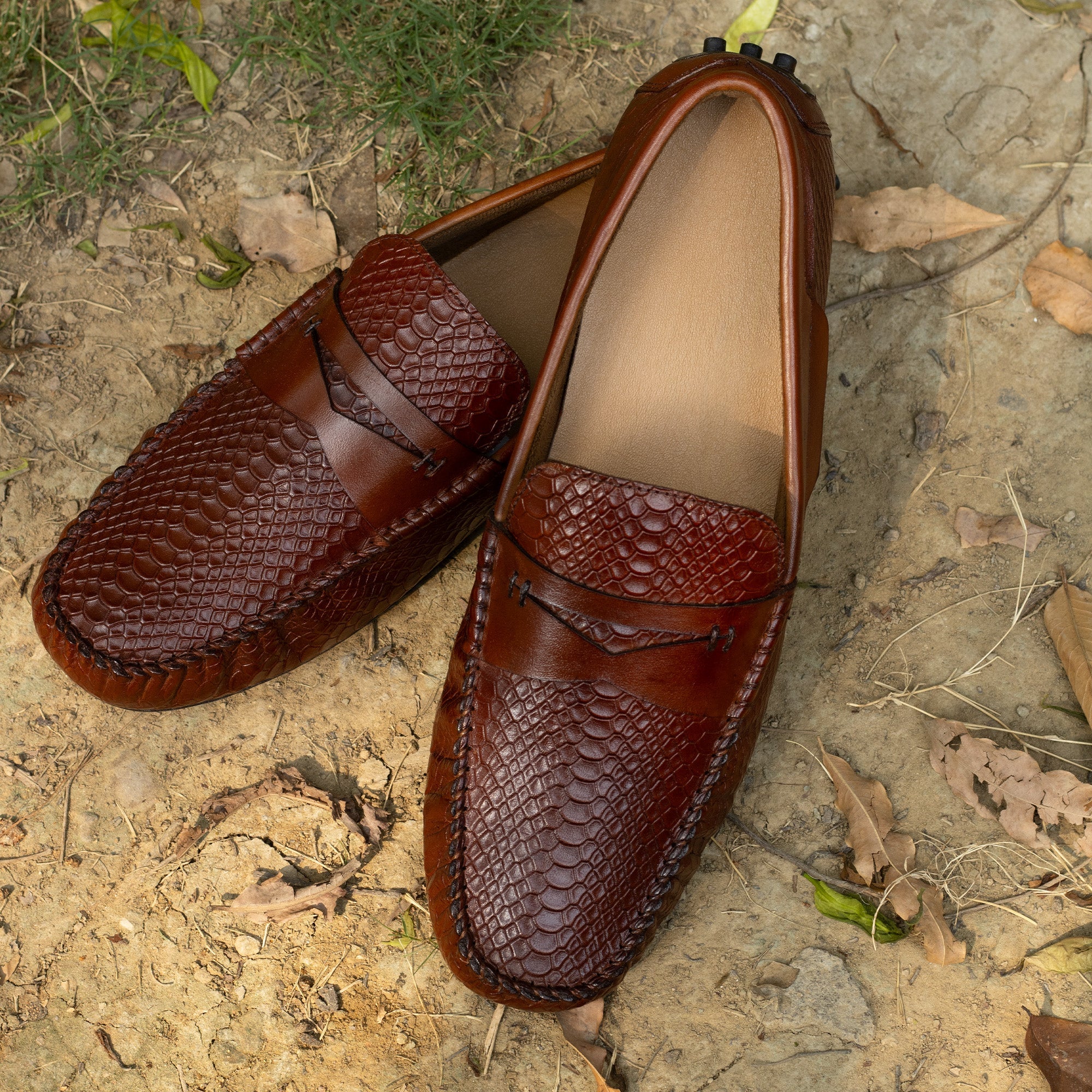 Cobbler India Premium Brown Loafers for Men – Slip-On | Handcrafted & Durable