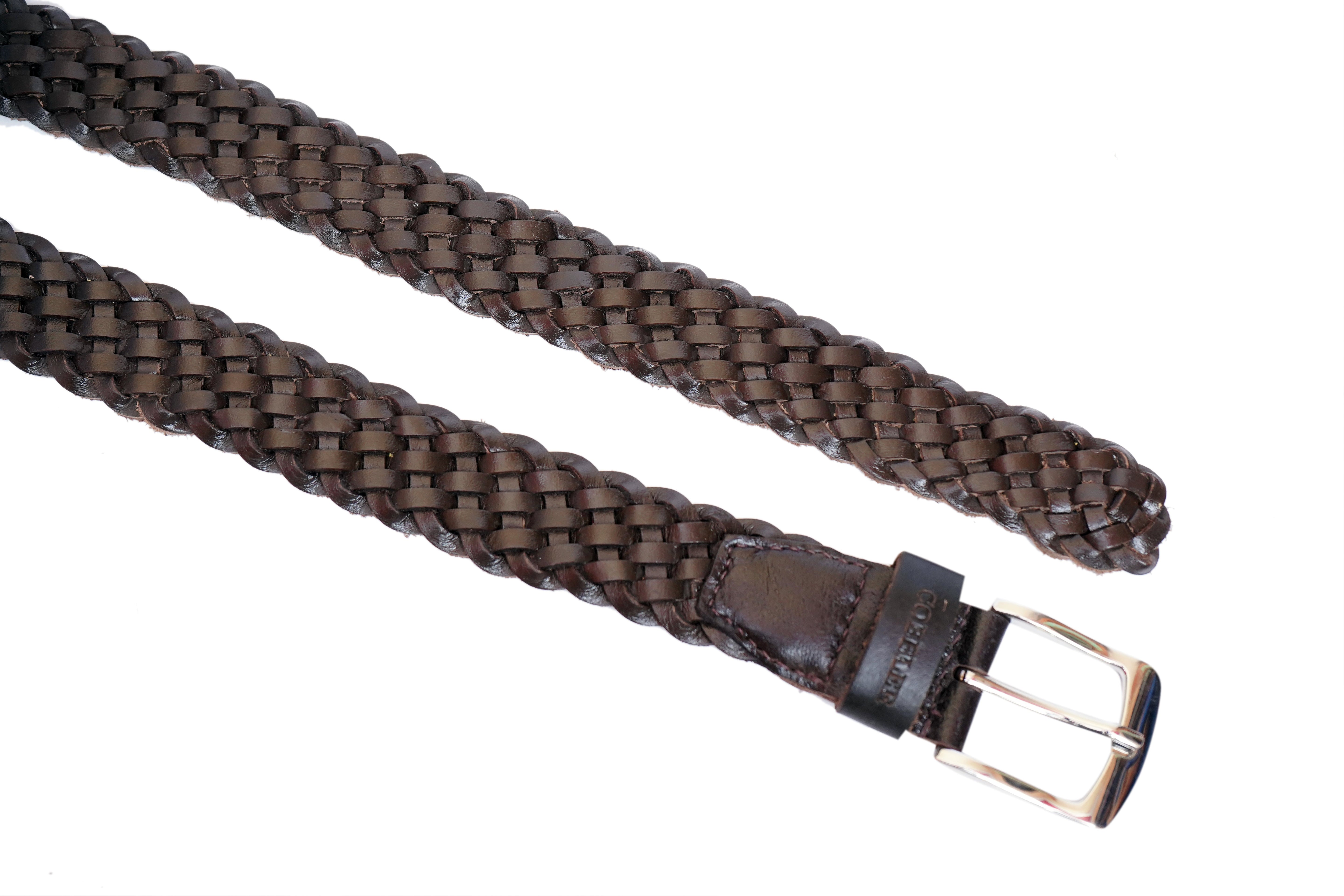 Cobbler India Men’s Leather Belts - Genuine Leather, Adjustable Fit