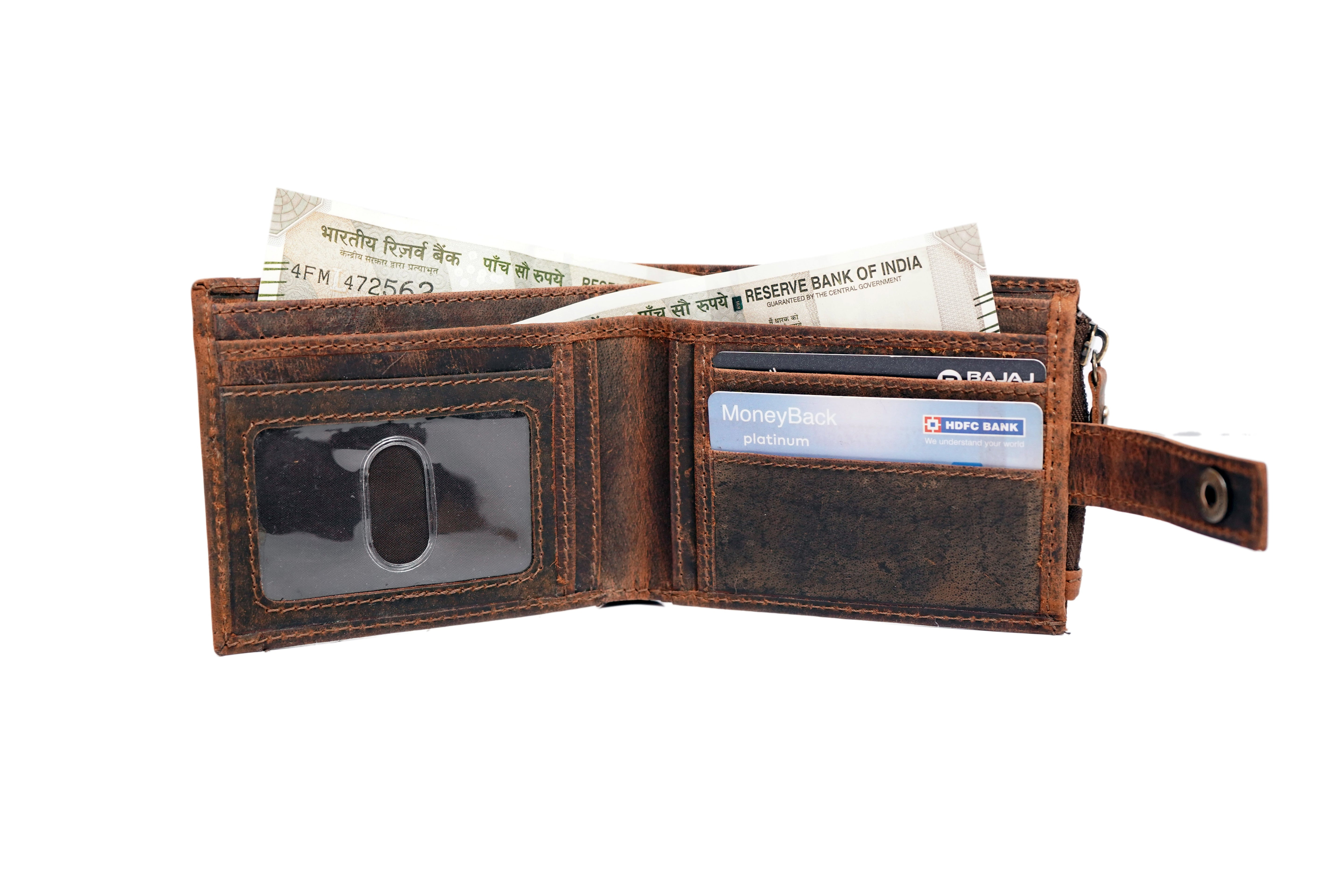 Cobbler India Vintage Leather Men's Wallet – Stylish, Durable & Compact