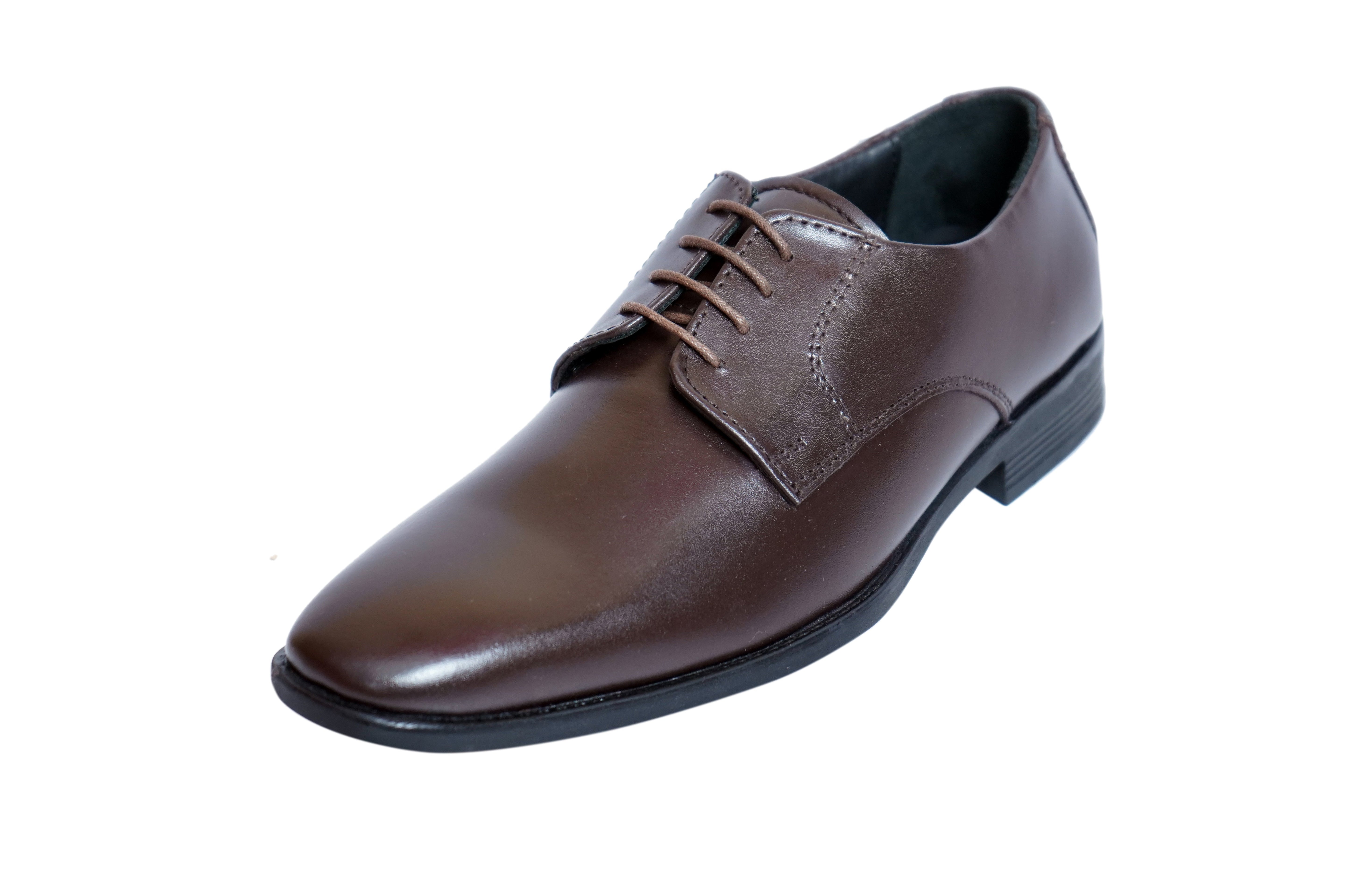 Cobbler India Men's Brown Leather Derbies – Premium Formal & Business Footwear