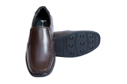Cobbler India Men’s Office Shoes – Premium Brown Formal Loafers for All-Day Wear