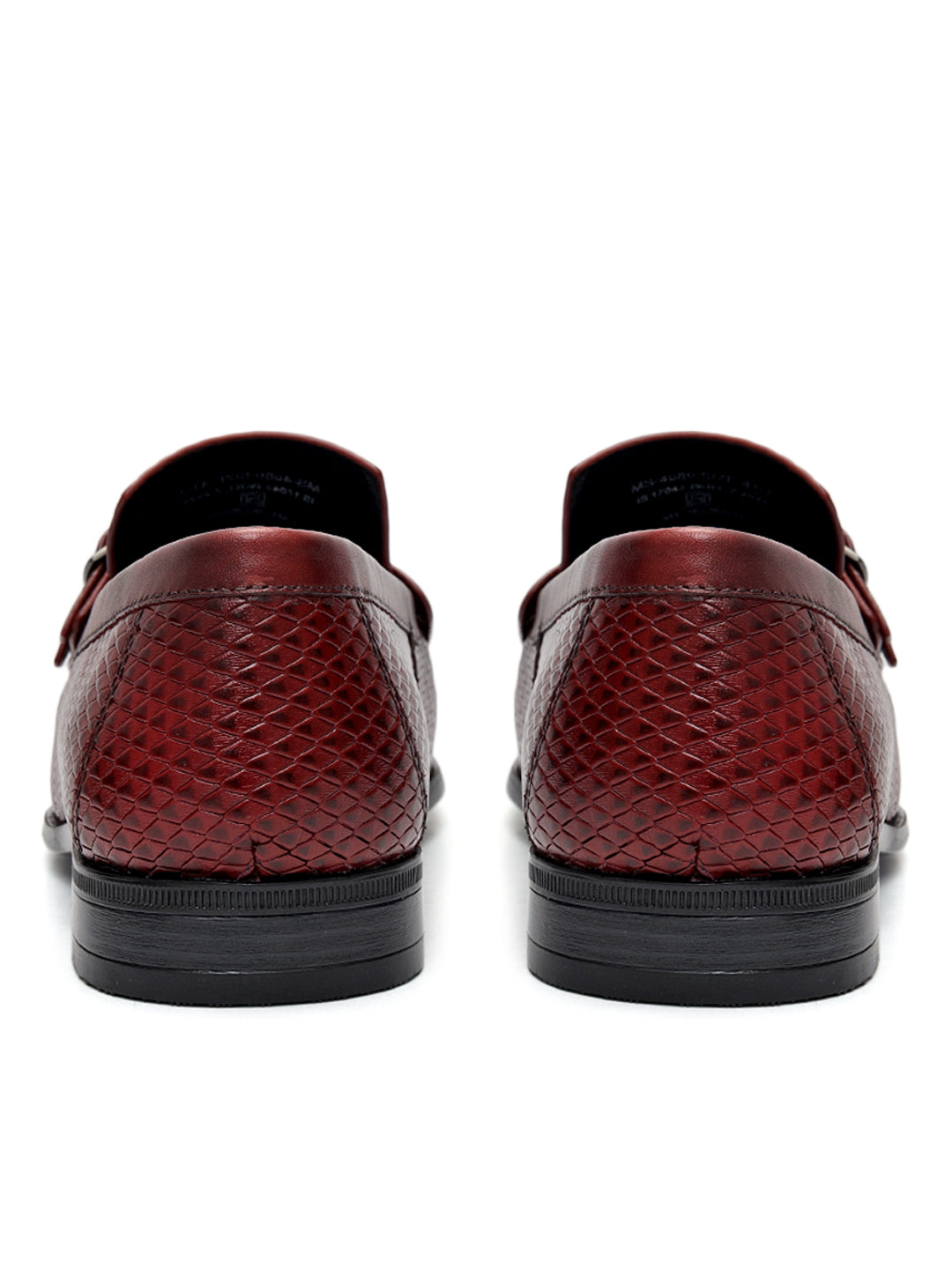 Cobbler India Burgundy Dual-Buckle Loafers