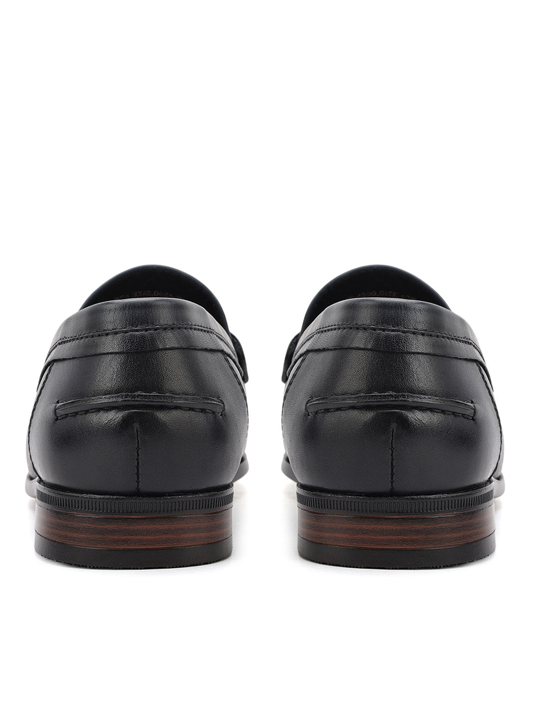Cobbler India Blue Leather Loafers With Panel On Top