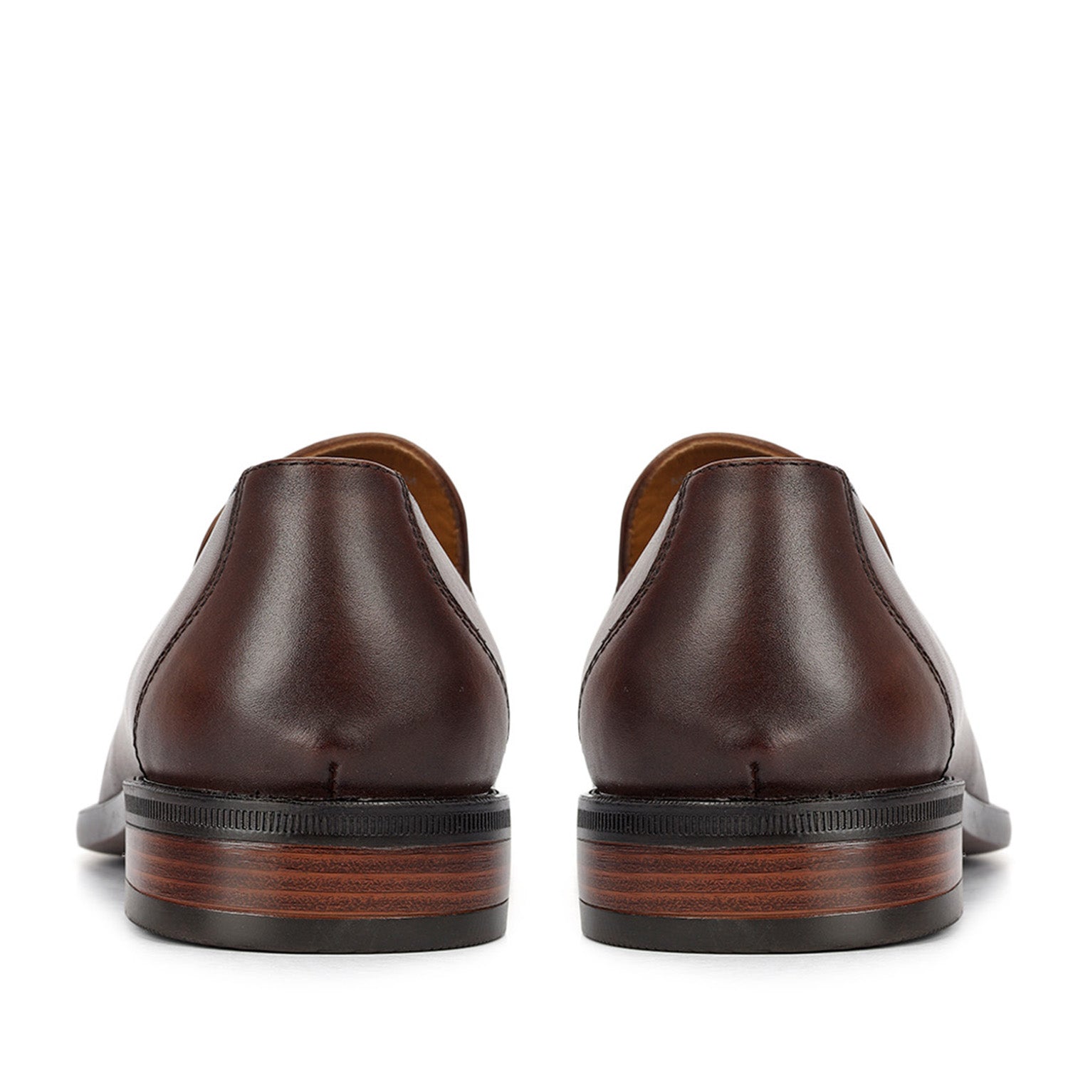 Cobbler India Brown Leather Loafers With Tassels