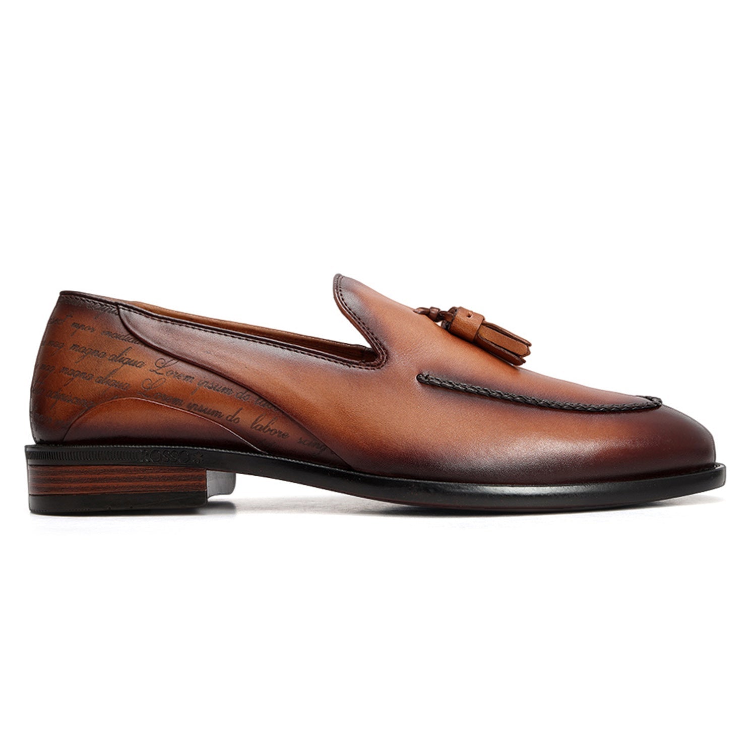 Cobbler India Tan Loafers With Tassels