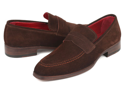 Cobbler India Men's Penny Loafers Brown Suede