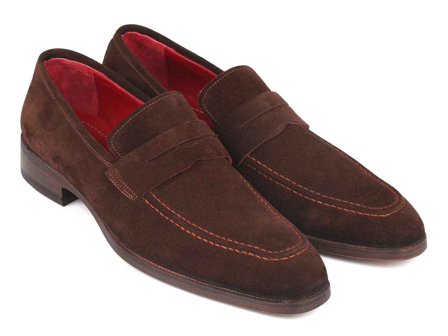 Cobbler India Men's Penny Loafers Brown Suede