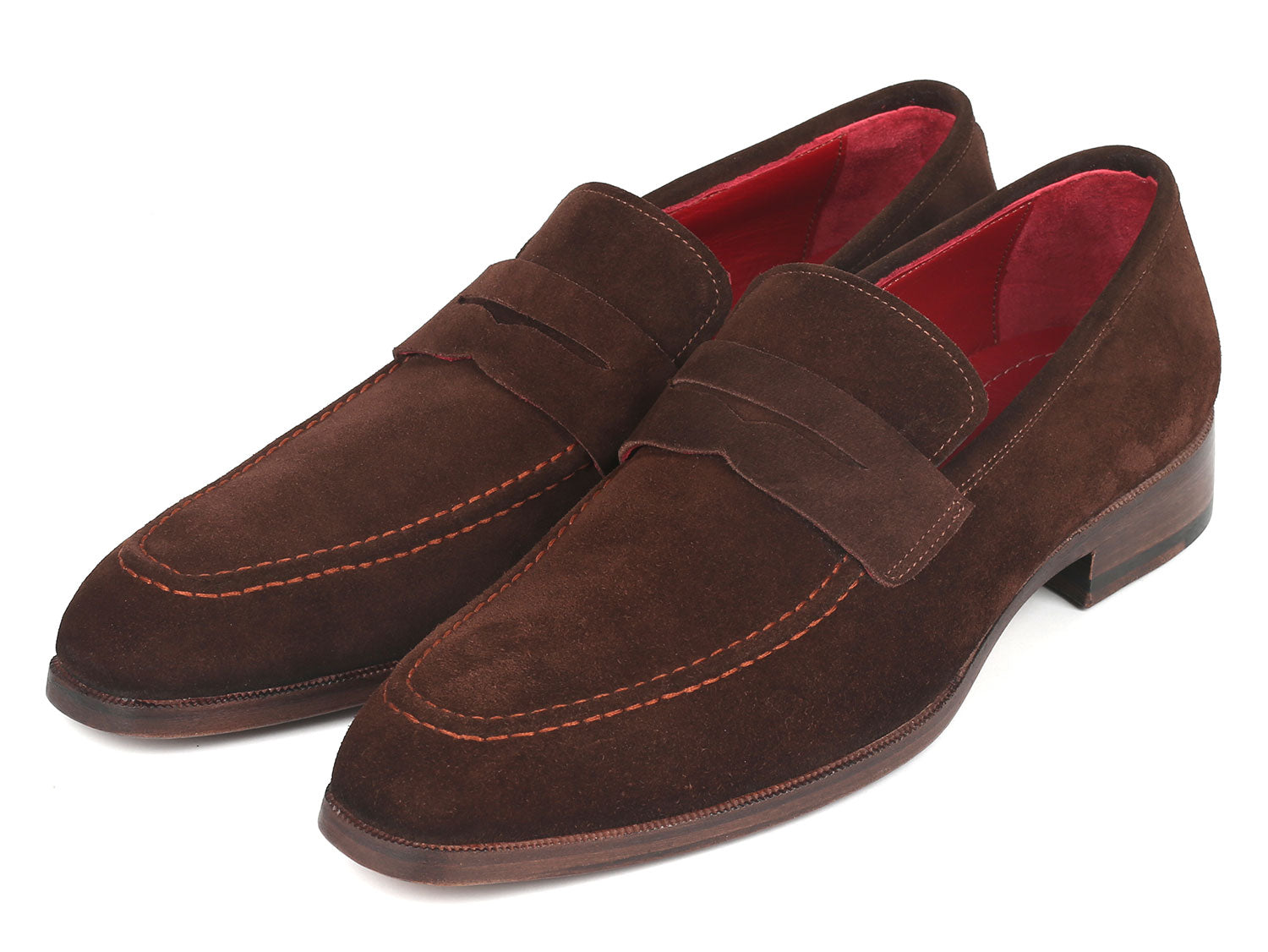 Cobbler India Men's Penny Loafers Brown Suede