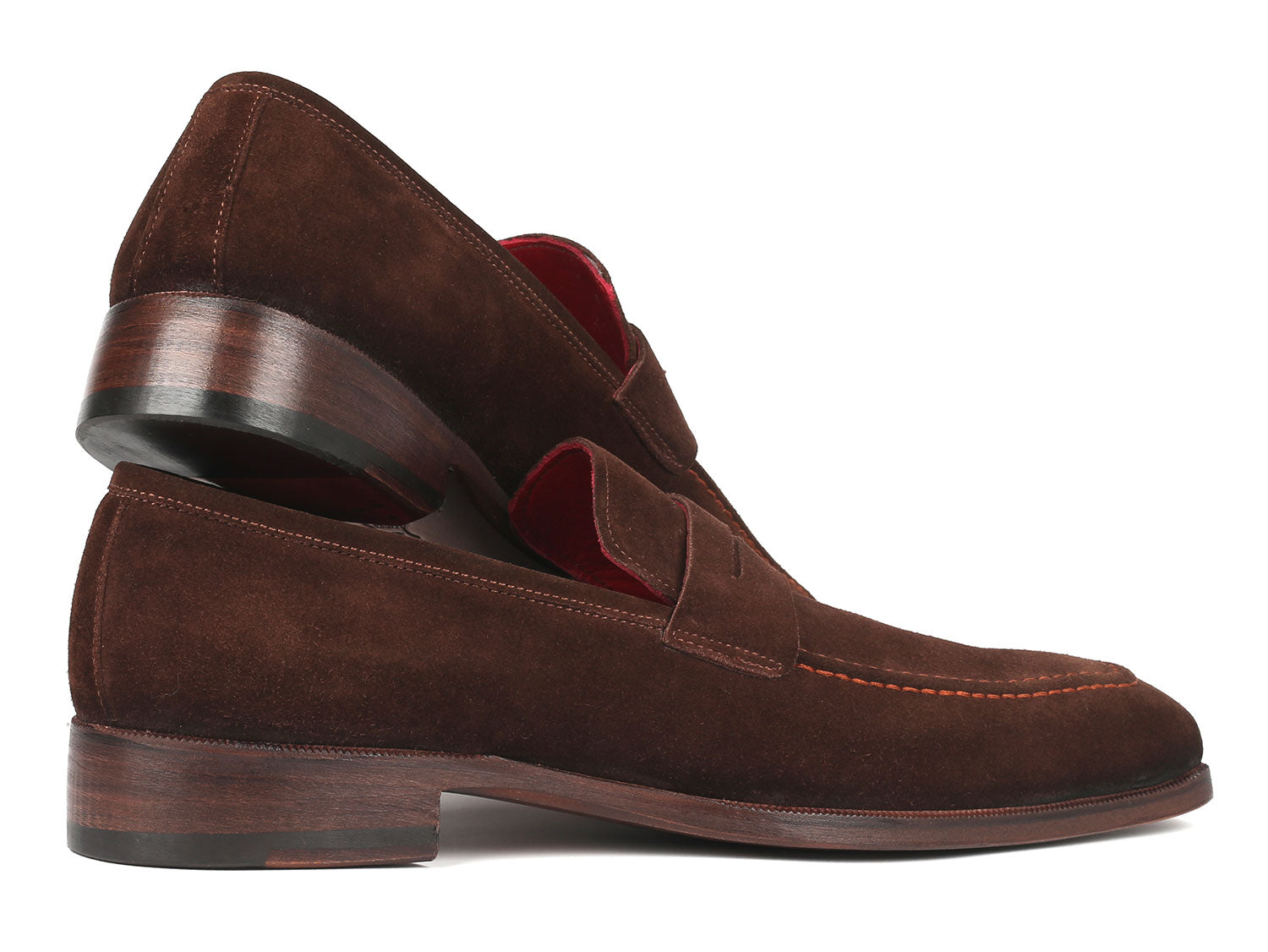 Cobbler India Men's Penny Loafers Brown Suede