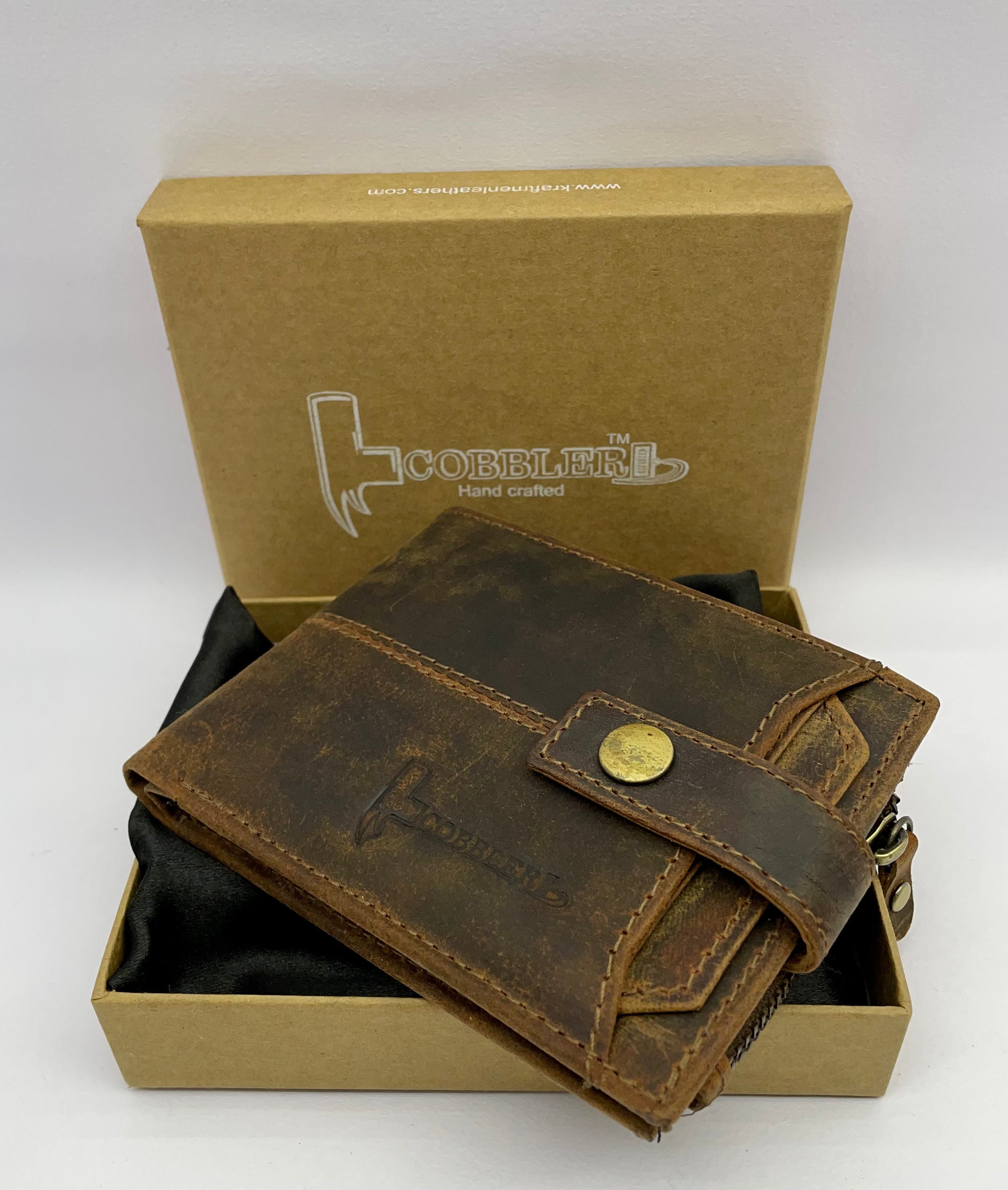 Cobbler India Vintage Leather Men's Wallet – Stylish, Durable & Compact