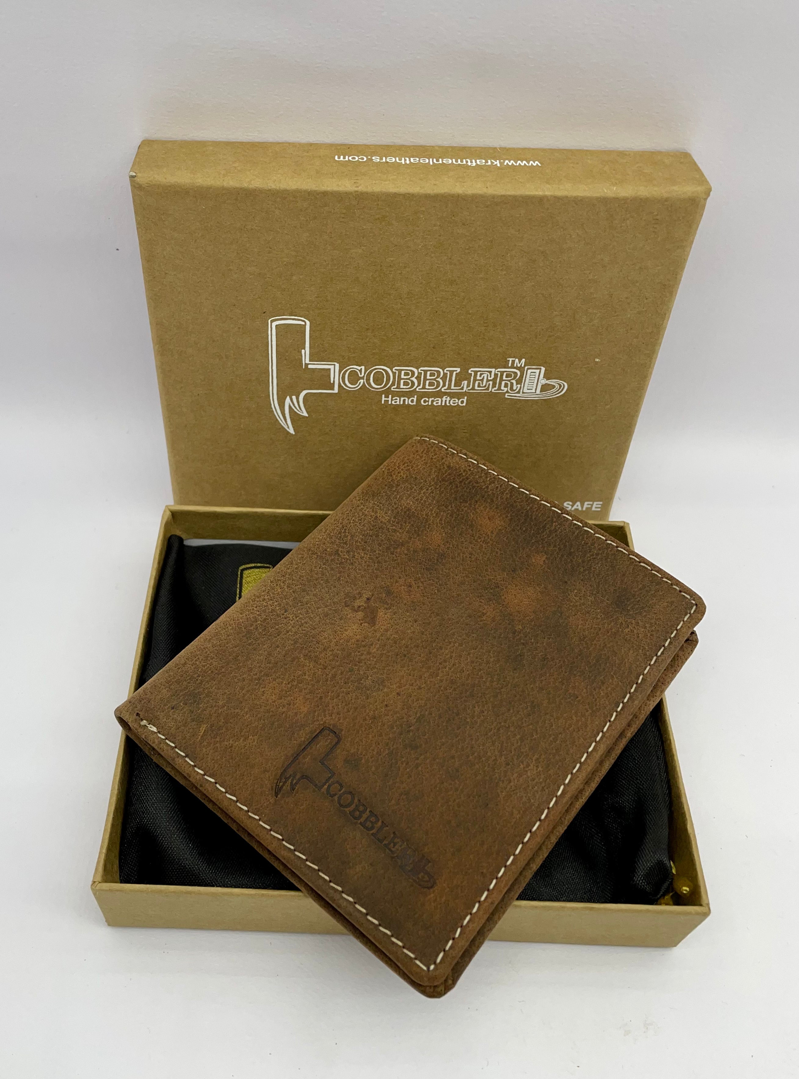 Cobbler India Leather Wallets for Men - Slim, RFID, and Durable