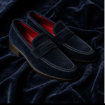 حذاء لوفرز رجالي The House Of Cobbler Penny بالشمواه الكحلي