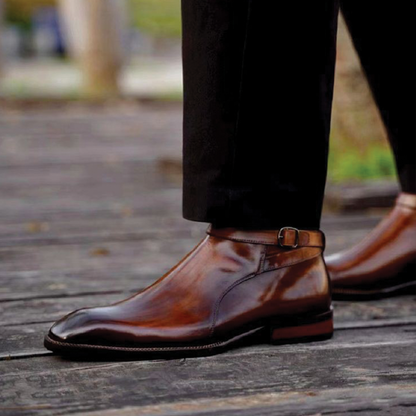 Cobbler India Step in Comfort: Men’s Chelsea Boots with Durable Sole Support
