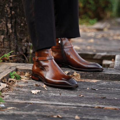 Cobbler India Step in Comfort: Men’s Chelsea Boots with Durable Sole Support