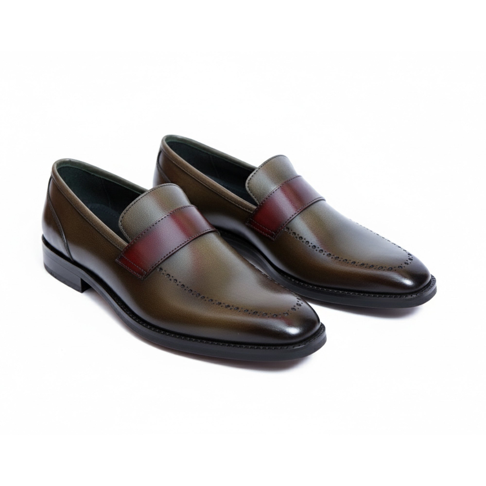 Cobbler India Handcrafted Leather Loafers for Men – Luxury Penny Slip-On Shoes